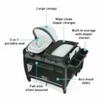 Graco Pack’n Play Rock’n Grow 8en1 – Lit Parc Bébé Évolutif avec Transat, Chaise & Table à Langer (Naissance à 3 ans) – Image 3