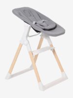 Chaise Haute Bébé Évolutive Olmitos en Bois – Pliable, Réglable avec Hamac & Réducteur – Image 2