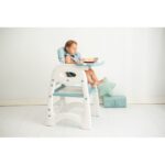 Chaise Haute Bébé Olmitos 5 en 1 Transformable – Évolutive, Réglable & Confort Premium