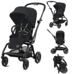 Poussette Cybex Eezy S Twist+ 2 360° Magic Black – Réversible, Compacte & Confort Premium – Image 2