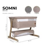 Mini Berceau Cododo 4 en 1 SOMNI by Niu – Lit Bébé Évolutif, Confort & Sécurité – Image 8