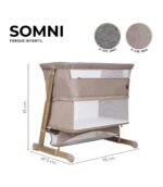 Mini Berceau Cododo 4 en 1 SOMNI by Niu – Lit Bébé Évolutif, Confort & Sécurité – Image 7