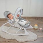 Transat Bébé Olmitos 2 en 1 – Balançoire & Chaise Enfant, Vibrations, Musique & Confort Premium