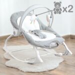 Transat Bébé Olmitos 2 en 1 – Balançoire & Chaise Enfant, Vibrations, Musique & Confort Premium – Image 2