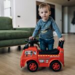 Voiture Porteur Bébé Free2Move Pompiers avec Sons et Lumières – Porteur Enfant Stable et Ludique | Inya Baby Algérie – Image 2