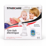 Tire-lait Électrique Portable STARCARE – Fonctionne sur Secteur & Piles, Écran LCD, Embout Silicone | Inya Baby Algérie