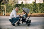 Tricycle Évolutif FreeON Elipso 360° – Tricycle Bébé avec Canopy et Poignée Parentale | Inya Baby