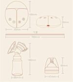 Tire-Lait Électrique Double RH228 – Double Pompage, Silencieux & Réglable Sans BPA | Inya Baby Algérie – Image 4