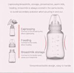 Tire-Lait Électrique Double RH228 – Double Pompage, Silencieux & Réglable Sans BPA | Inya Baby Algérie – Image 5