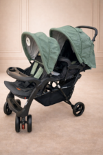 Poussette Double Luxe pour Jumeaux MINI POUCE– Confort Premium & Pliage Compact (Naissance à 15kg) – Image 4