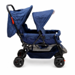 Poussette Double Jumeaux Bébé Love 0–22kg | Poussette Duo Confort Inclinable avec Frein Centralisé – Image 2
