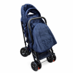 Poussette Double Jumeaux Bébé Love 0–22kg | Poussette Duo Confort Inclinable avec Frein Centralisé – Image 3
