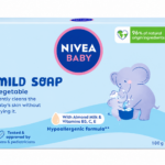 Nivea Baby Mild Soap 100g – Savon Doux Bébé Hypoallergénique à l’Huile d’Amande