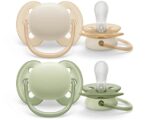 Sucettes Philips Avent Ultra Soft 0-6 Mois Lot de 2 | Tétines Bébé Douces Sans BPA – Image 2