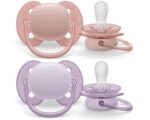 Sucettes Philips Avent Ultra Soft 0-6 Mois Lot de 2 | Tétines Bébé Douces Sans BPA – Image 3