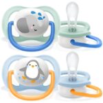 Sucettes Philips Avent Ultra Air Animals 0-6 Mois – Lot de 2 Sucettes Orthodontiques – Image 2