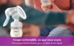 Tire-lait manuel Philips Avent sans BPA, portable et léger, coussin en silicone souple adaptatif de taille unique (Modèle SCF430/01) – Image 5